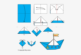 See easy origami step by step stock video clips. How To Make A Origami Boat Easy Origami Boat Step By Step Png Image Transparent Png Free Download On Seekpng