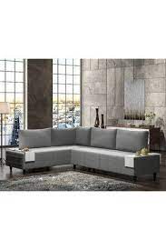 inferno kose koltuk gri 5001gri evdemo trendyol grey sectional sofa sectional sofa corner sectional