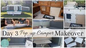 I shared all of my pop up camper hacks and pop up camper remodel ideas in my instagram stories and my followers loved it so much that i decided to put together this post and video with our jayco pop up camper remodel. Popup Camper Diy Remodel Before After Tour Cabinets Curtains Cushion Makeover Glamping Decor Youtube