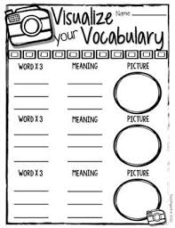 Visualizing Vocabulary Freebie Vocabulary Instruction New Vocabulary Words Vocabulary Practice