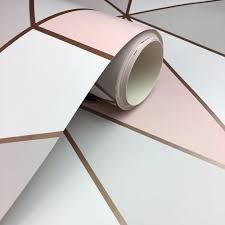 Apex Geometric Wallpaper Rose Gold Pink Fine Decor Fd41993 Heavyweight Ebay Geometric Wallpaper Rose Gold Gold Bedroom Decor Rose Gold Wallpaper