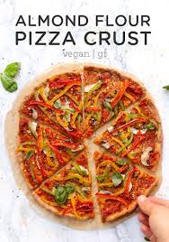 The Best Vegan Almond Flour Pizza Crust Simply Quinoa Recipe Almond Flour Pizza Crust Gluten Free Pizza Simply Quinoa