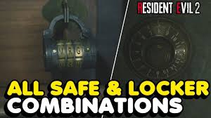 The resident evil 2 locker codes allow you to access various bonus items as you explore each campaign. Re2 Remake All Safe Locker Combinations In Resident Evil 2 Remake Safe Lockers Resident Evil Lockers