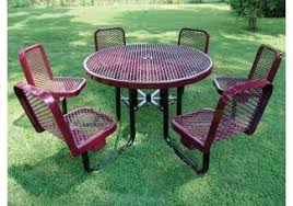 Space saving expanding dining tables paired with stylish folding chairs. Pin On Round Picnic Tables