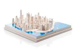 Chisel Mouse Turns Cities Into 3d Model Maps Using Digital And Handcrafted Techniques Nyc Design New York Cityscape Blue River