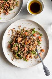 16 healthy salmon recipes that are beyond tasty. Salmon Quinoa Salad With Balsamic Vinaigrette A Sassy Spoon