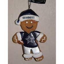 Amazon Com Nfl Dallas Cowboys Gingerbread Man Ornament Decorative Hanging Ornaments Sports Outdoors Christmas Yard Decorations Cowboys Gingerbread
