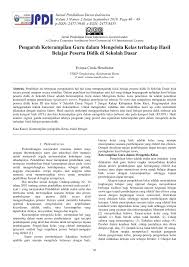 Manajemen mutu pendidikan, dalam jurnal mimbar pendidikan, no.1 tahun xix,. Pdf Pengaruh Keterampilan Guru Dalam Mengelola Kelas Terhadap Hasil Belajar Peserta Didik Di Sekolah Dasar