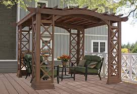 Building a yardestry gazebo from costco! Meridian 12 X 12 Wood Gazebo With Aluminum Roof Yardistry
