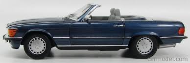 Norev B66040622 Scale 1 18 Mercedes Benz Sl Class 300sl Cabriolet R107 1985 Blue Met Mercedes Benz Mercedes Benz