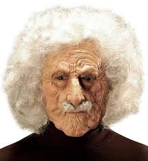 Old Albert Mask With Wig