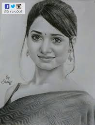 When The Very First Sketch Of 2017 Is So Absolutely Mindblowing Amazing Just Like Tamanna Bhatia Herself Then Just Imagine What Potrait Celebrities Imagine Drawingnow gives people the power to share their art and connect with others. tamanna bhatia
