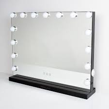 Walcut 23 17 Hollywood Style Vanity Makeup Mirror With Touch Control Design Led Lights Horizontally Black 15 3w Warm White Bulbs With 3 Color Lights With Ubs In 2020 Makeup Mirror With Lights Makeup Mirror Mirror With Lights