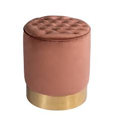 He stands about 18 inches tall. Statements By J Paulette Pink Velvet 18 5 Inch Tall Tufted Ottoman