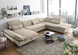 Details Zu Couch Melfi R Sofa Schlafcouch Wohnlandschaft Schlaffunktion Sand Beige U Form