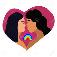 Pareja De Lesbianas De Ilustración Vectorial. Personaje De Dibujos Animados  Mujer Lesbiana. Tarjeta De Amor Lesbiana, Esposa Y Esposa. Pareja De  Homosexuales Ilustraciones svg, vectoriales, clip art vectorizado libre de  derechos. Image