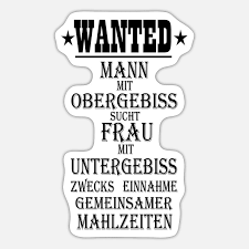 Sprüche Spruch Wanted Mann sucht Frau' Sticker | Spreadshirt