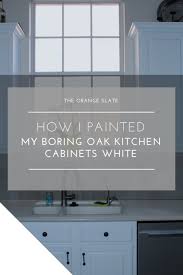 boring oak kitchen cabinets white