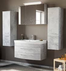 Badkombination Luna Stone Design Grau Set 6 Tlg 200 Cm