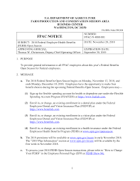 Enrollment in the federal employees dental and vision insurance program (fedvip). Https Www Fsa Usda Gov Internet Fsa Notice 4080 001 Pdf