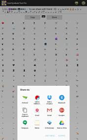 Search (in pro version) find the emoji/symbol much faster! Cool Symbols Text Pro For Android Apk Download