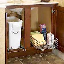 Kitchen Under Sink Kuchenmulleimer Unter Der Spule Organisieren Moderne Weisse Kuchen