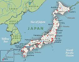 River data of japan outline map of japanese rivers state of water : Jungle Maps Map Of Japan With Rivers