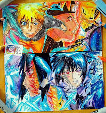 Naruto Or Sasuke By Mughiikz Art Are You An Anime Artist Visit Your Second Home Animeignite Naruto Drawings Easy Manga Drawings Anime Art