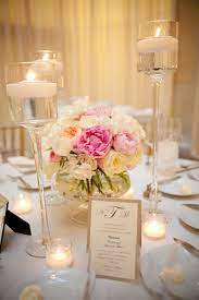 Items are from dollar tree and amazon. Photo Via Project Wedding Spring Wedding Centerpieces Wedding Centerpieces Flower Centerpieces Wedding