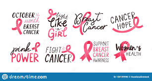The cure or eradication does not seem to be out near in the future. Breast Cancer Awareness Handwritten Letterings Set Women Oncological Disease Solidarity Campaign Slogans Pack Stock Vector Illustration Of Medicine Like 158159996