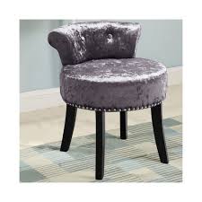 Makeup stool dressing table chair stool. Crush Velvet Dressing Table Chair Vanity Makeup Stool Pouffe Footstool On Onbuy