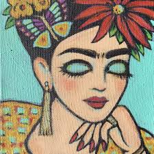 Mexican Art Print Canvas Ready To Hang Portrait Folk Art Painting Diego Rivera Day Of T In 2020 Mexican Folk Art Painting Mexican Art Painting Mexican Folk Art