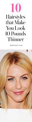 Hairstyles for women over 60 with round faces. 10 Hairstyles That Make You Look 10 Pounds Thinner Stylecaster