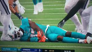 David J Chao Profootballdoc On Twitter Miavsdal Allenhurns Wr For Concussion Check This Picture Alone With Posturing Indicates He Will Be Ruled Out