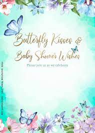 7 Beautiful Watercolor Butterfly Baby Shower Invitation Templates Butterfly Baby Shower Invitations Baby Shower Invitation Templates Butterfly Invitations