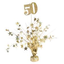 Choose from a variety of styles and colors, add a photo and name, and it's only 50. Buy Gold 50th Birthday Anniversary Balloon Centerpiece Cappel S