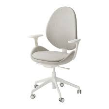 Hattefjall Office Chair With Armrests Gunnared Beige White Ikea Office Chair Design Swivel Chair Office Chair