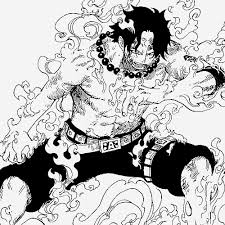 Black And White Anime Characters Png Spade Pirates Gomu Gomu No Mix One Piece Drawing One Piece Ace One Piece Manga
