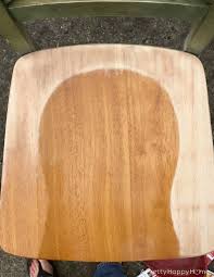 refinish wood chairs without power