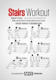 Instructions Walk Up The Stairs 3 Times Before Every Set Repeat Each Move With No Rest In Between Unt Stairs Workout 30 Day Workout Challenge Cardio Workout