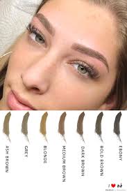 Guess The I Love Ink Color How To Color Eyebrows Microblading Eyebrows Permanent Makeup Eyebrows