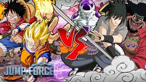 Then nastu, naruto and goku, oh and ichigo. Jump Force Naruto Luffy Goku Vs Frieza Sasuke Blackbeard Heroes Vs Villians Youtube