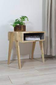 wooden nightstand wooden nightstand recycled wooden nightstand scandinavian style night table vintage style night table en 2021 tables de nuit palettes meubles en bois de palettes table de nuit bois