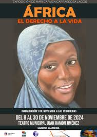 Exposición África: El derecho a la vida de CarLa, un grito de esperanza y  justicia para el pueblo africano en el Teatro Municipal Juan Ramón Jiménez» 