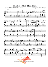 Sherlock Main Theme Sheet Music Squidsheets Com Free Piano Sheet Music