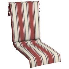 Hampton Bay 18 In X 26 5 In Chili Stripe Outdoor Lounge Chair Sling Chair Cushion Tk1w119b 9d5 The Home Depot In 2020 Outdoor Cushions Patio Furniture Patio Cushions Outdoor Diy Chair Cushions
