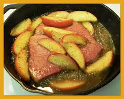 Country Ham Steak With Glazed Apples Ham Steaks Ham Steak Recipes Country Ham Recipes
