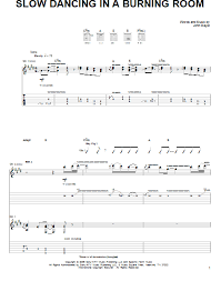 Click the button to download slow dancing in a burning room. Slow Dancing In A Burning Room Easy Guitar Zzounds
