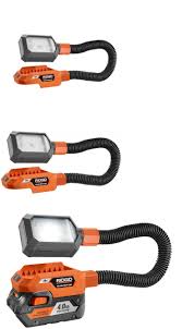 Flashlights And Work Lights 126393 Ridgid Gen5x Work Light 18 V Lithium Ion Cordless Flexible 2 Mode Led Flashlight Work Lights Led Work Light Flashlights