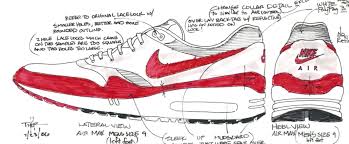 Sneaker Artwork Nike Air Max 1 Tinker Hatfield Chaussure Homme Mode Dessin Basket Sneakers